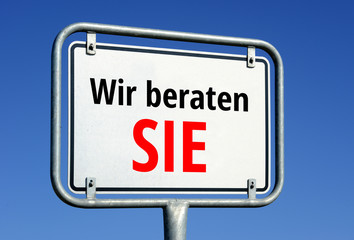 Wir beraten Sie