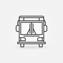 Bus linear icon