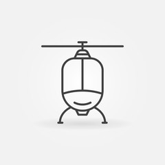 Helicopter linear icon