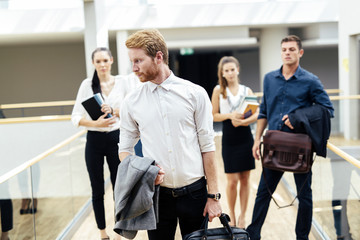 Naklejka premium Grupa profesjonalnych ludzi biznesu