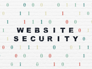 Web design concept: Website Security on wall background