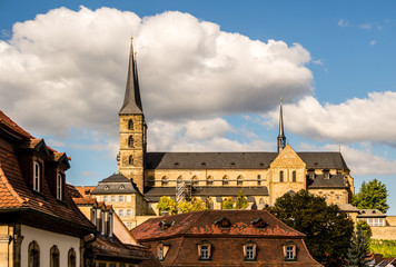Fototapeta na wymiar Blick auf Kloster Michelsberg