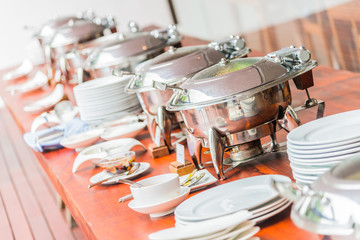 Catering buffet food