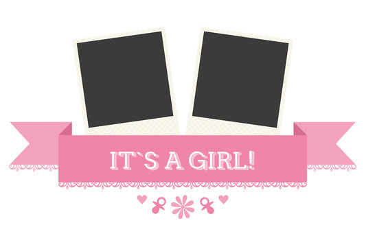 Sweet Graphic for Birth "It`s a Girl"