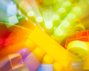 An abstract baby blocks toy background.