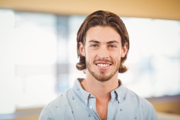 Portrait of smiling businessman