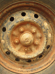 Old dirty wheels