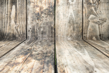 Old Wood Background , wall and floor