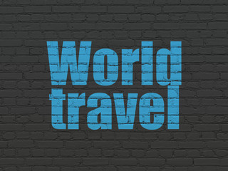 Travel concept: World Travel on wall background