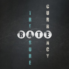 Banking concept: Rate in Crossword Puzzle