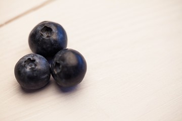 Fresh blueberries in close up