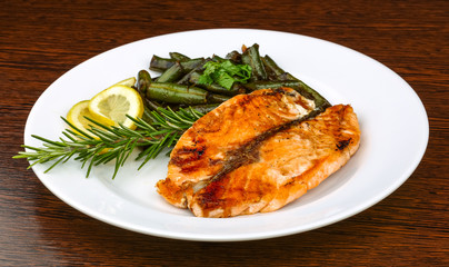 Grilled salmon