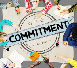 Commitment Devotion Dedication Conviction Concept