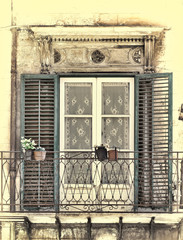 Fototapeta na wymiar Window in Palermo