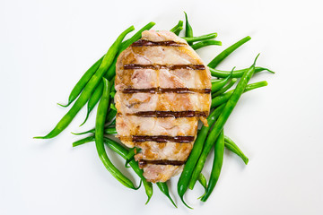 Grilled pork.