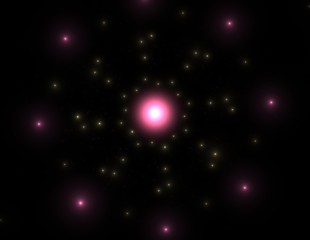 Obraz premium generated colored shapes