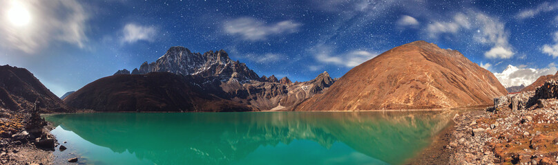 turquoise lake in mountains