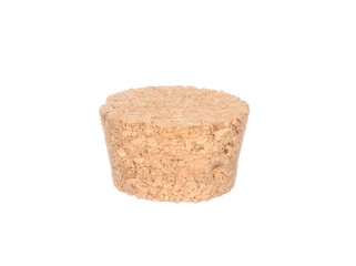 Wine cork isolated on white background