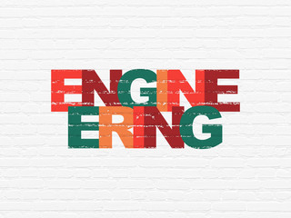 Science concept: Engineering on wall background