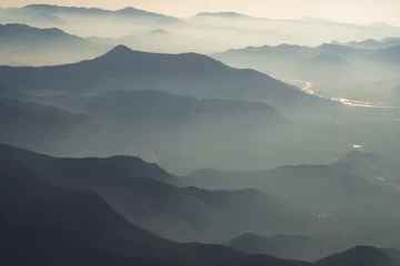 Foto op Plexiglas aerial view at the andes mountains - landscape © goldnetz