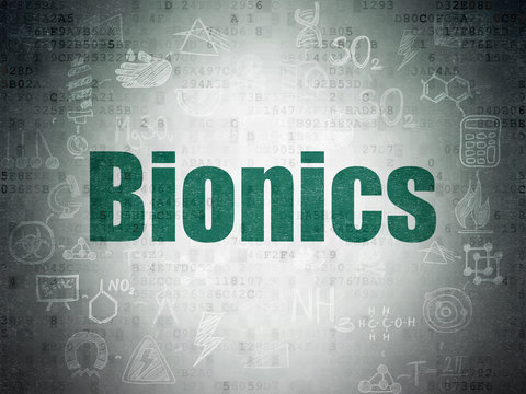 Science concept: Bionics on Digital Paper background
