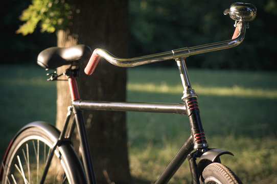 Retro Bicycle with vintage overlay - Powered by Adobe