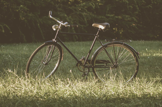 Retro Bicycle with vintage overlay