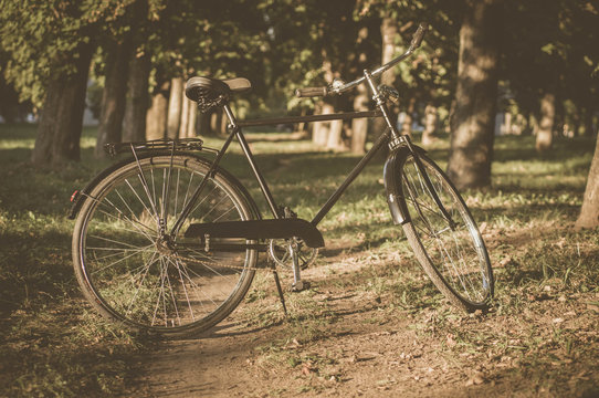 Retro Bicycle with vintage overlay