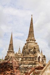 Fototapeta premium Landscape of Ayutthaya historical park in Thailand.