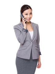 Businesswoman talk to cellphone