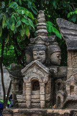 Fototapeta na wymiar Sanctuary of Truth is a temple construction in Pattaya, Thailand