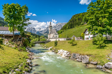 Fototapeta na wymiar Ramsau, Berchtesgadener Land, Bavaria, Germany
