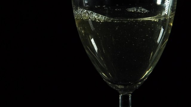 Pouring wine in slow motion