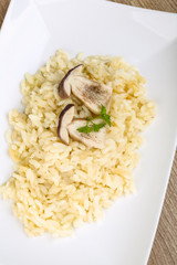 Mushroom risotto