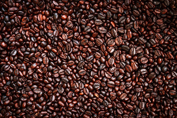 Obraz premium Coffee beans background