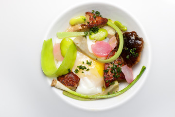 Egg with foie