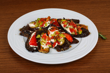 Grilled eggplant