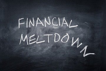 Obraz premium Financial Meltdown