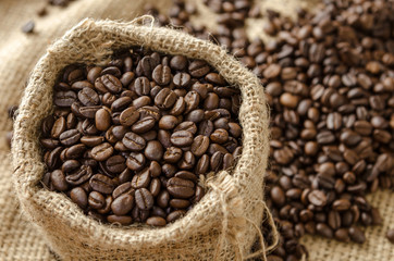 coffee beans in bag