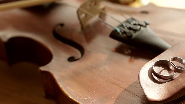 Retro violin.