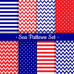 Obraz premium sea marine pattern
