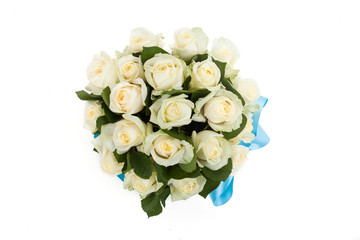 deluxe bouquet of white roses