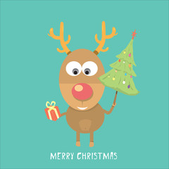 vector Christmas reindeer