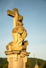 Obraz premium statue on Charles bridge