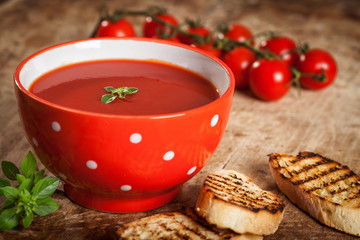 Fresh tomato soup  