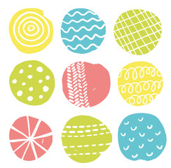 Colorful print.