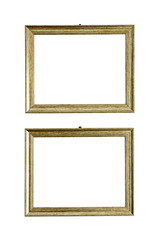 Empty photo frame isolated on white background