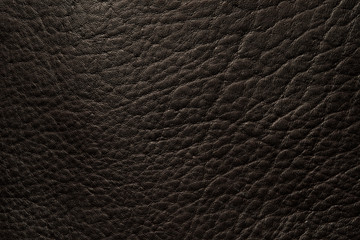 Black leather close up