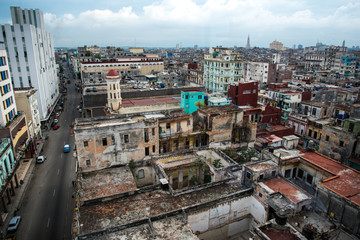 City scape of Havana capitol of Cuba