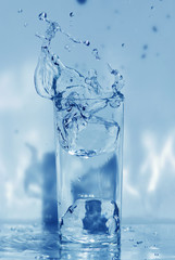 water glass isolated